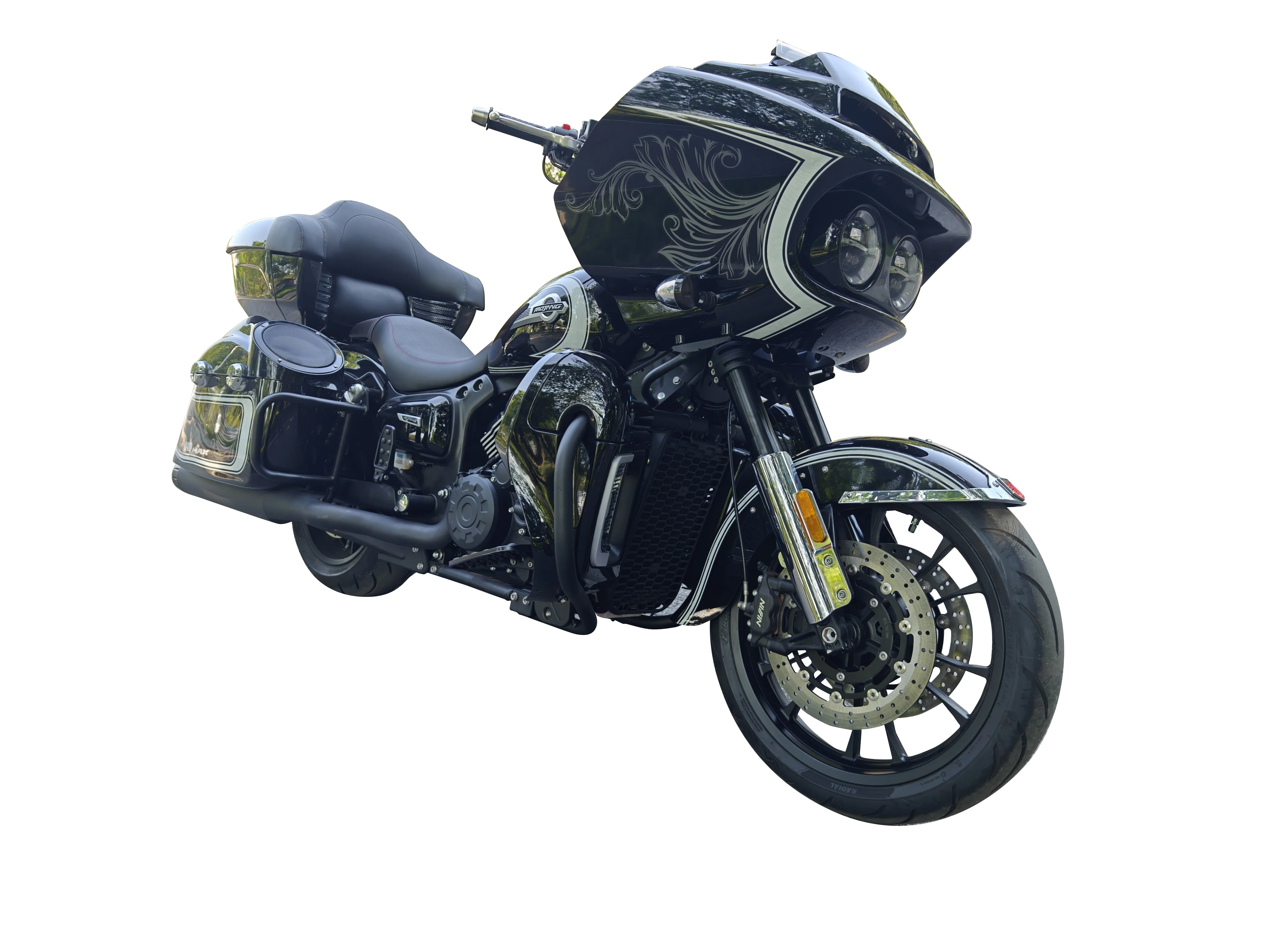 2024 New 800cc two -wheeled motorcycle  with V-type twin-cylinder liquid-cooled eight-valve asynchronous  engine