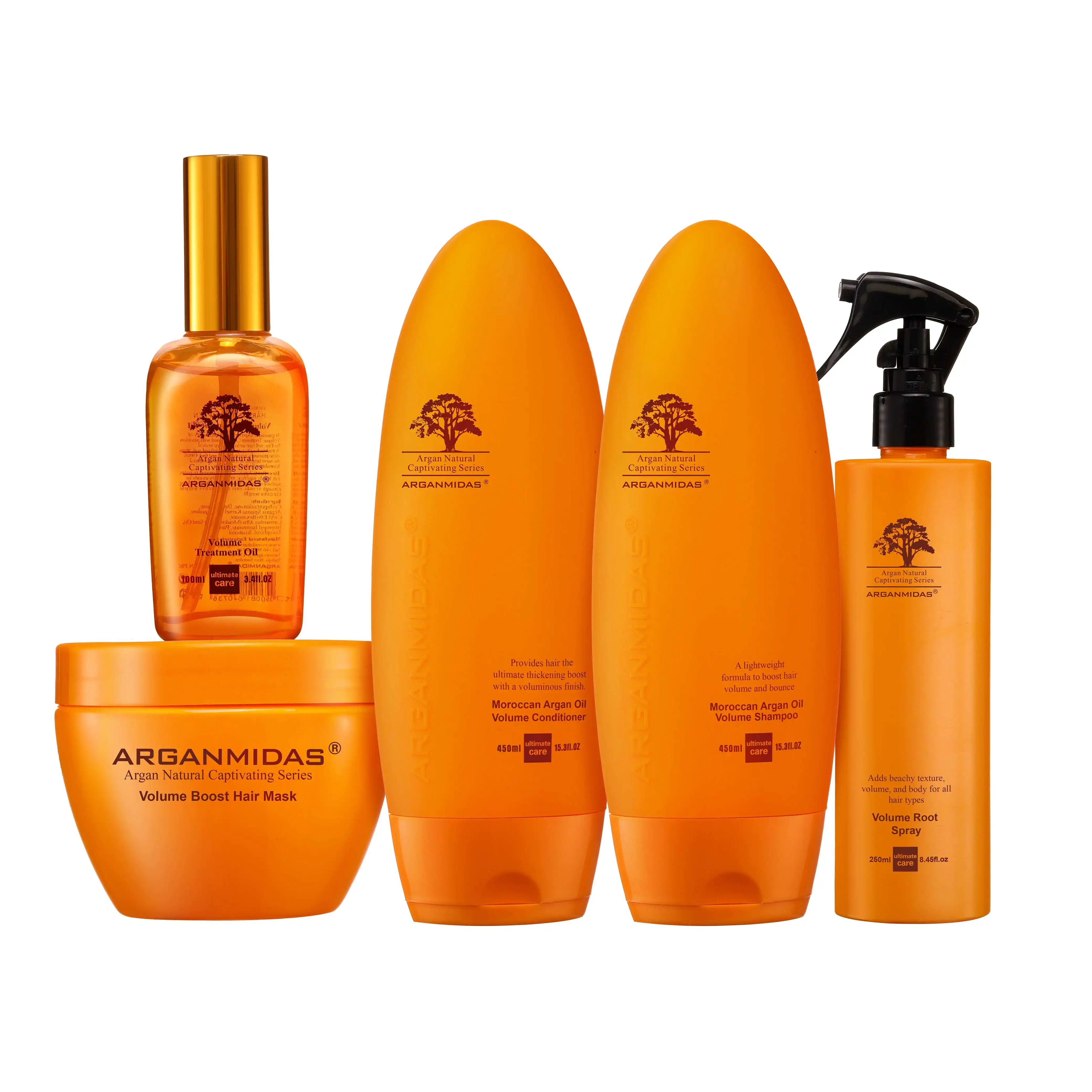 Arganmidas Organic Volumizing Hair Shampoo Natural Formula Nourishes Hair Shampoo for boost hair volume and bounce