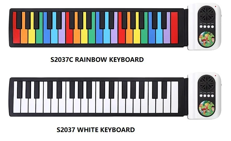 Студийный гибкий игровой коврик складной регулируемый портативный профессиональный детский цифровой роллер фортепиано