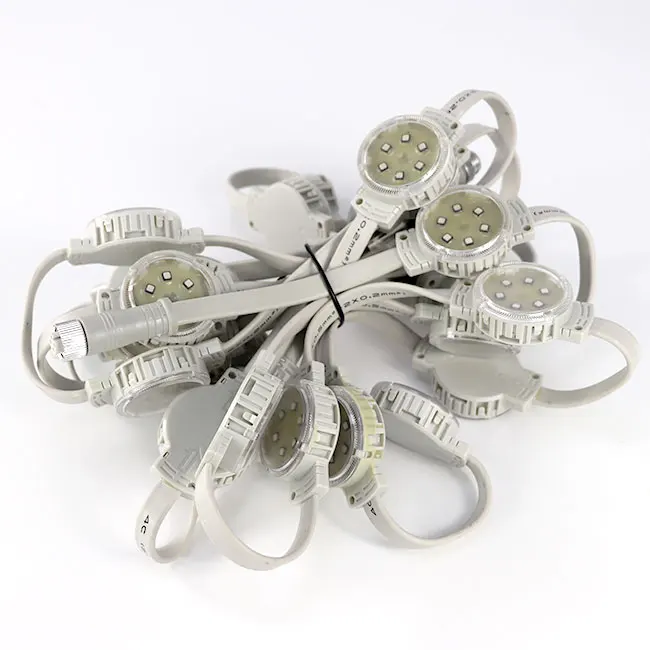 24V 40Mm Addressable String Media  Lights Led Pixel Point Source Light For Facade Lighting