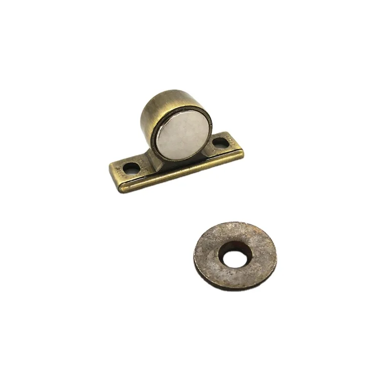Guangdong Hardware Popular Furniture Door Holder Accessories Zinc Iron Strong Magnetic Solid Wood Kitchen Door Stops