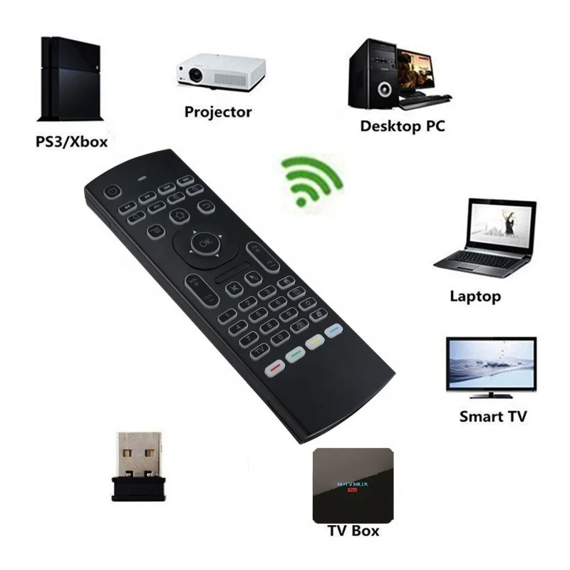  MX3 без подсветки Air Mouse T3 smart remote Control 2 4G мини клавиатура с подсветкой для X96 mini KM9 A95X H96 MAX Android TV