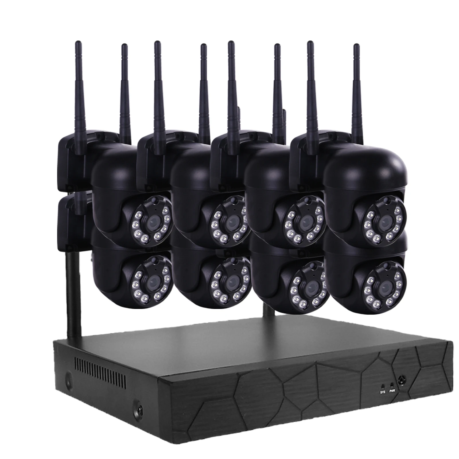 8CH Wireless CCTV System 3MP WiFi NVR Outdoor Human Auto Track Security IP Camer P2P Video Surveillance Kit Night Vision