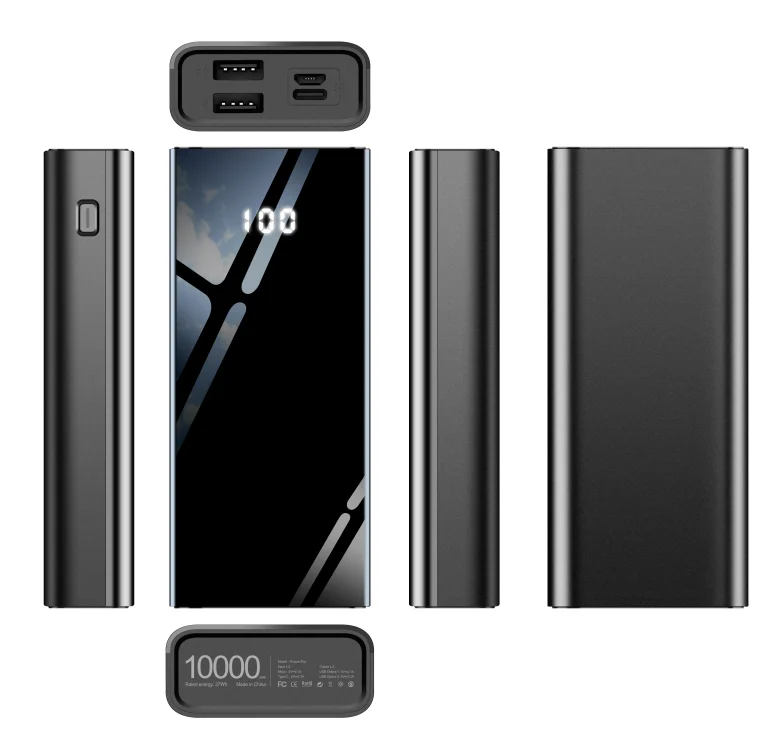 Portable Ultra Slim External Mobile Phone 10000MAH   Power Banks With cable FOB Reference Price Power Banks