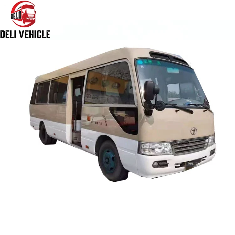 Hot sale Complete LHD 30 seater bus for Japan Toyo ta Coaster bus Used Mini Coaster bus