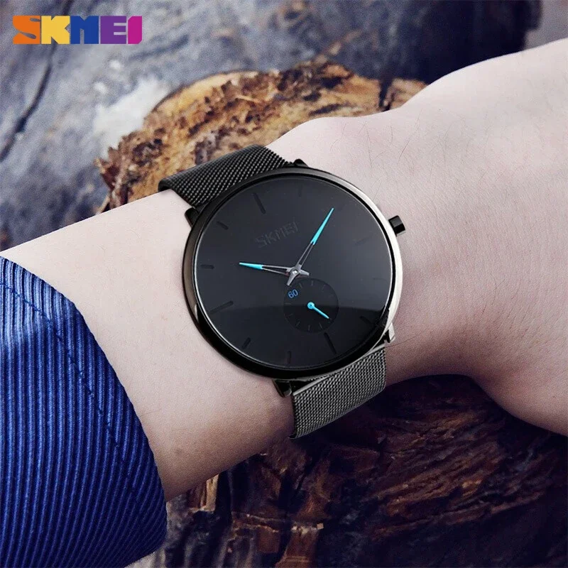 SKMEI 9185 Big Dial Display 30M Waterproof  Mens Style Hand Watch 2023 Relojes Sport Digital Wristwatches Smart Quartz Watch