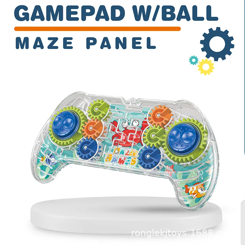 Children Transparent Electric Universal maze gear car toy transparent handle toy
