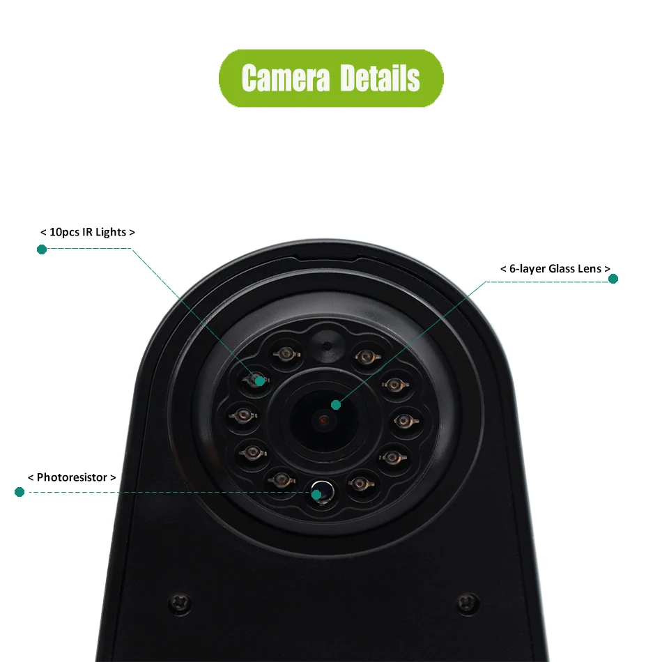 Mercedes-Benz Sprinter/VW Crafter Backup Camera with Brake Light 1080p Resolution Waterproof and Night Vision for W907 W906