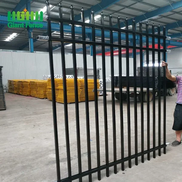 2022 New Design Ornamental Wrought Iron Fence Panel Cheap Aluminum Metal Picket Galvanized Wood Frame 3D Weave Farming Trellis