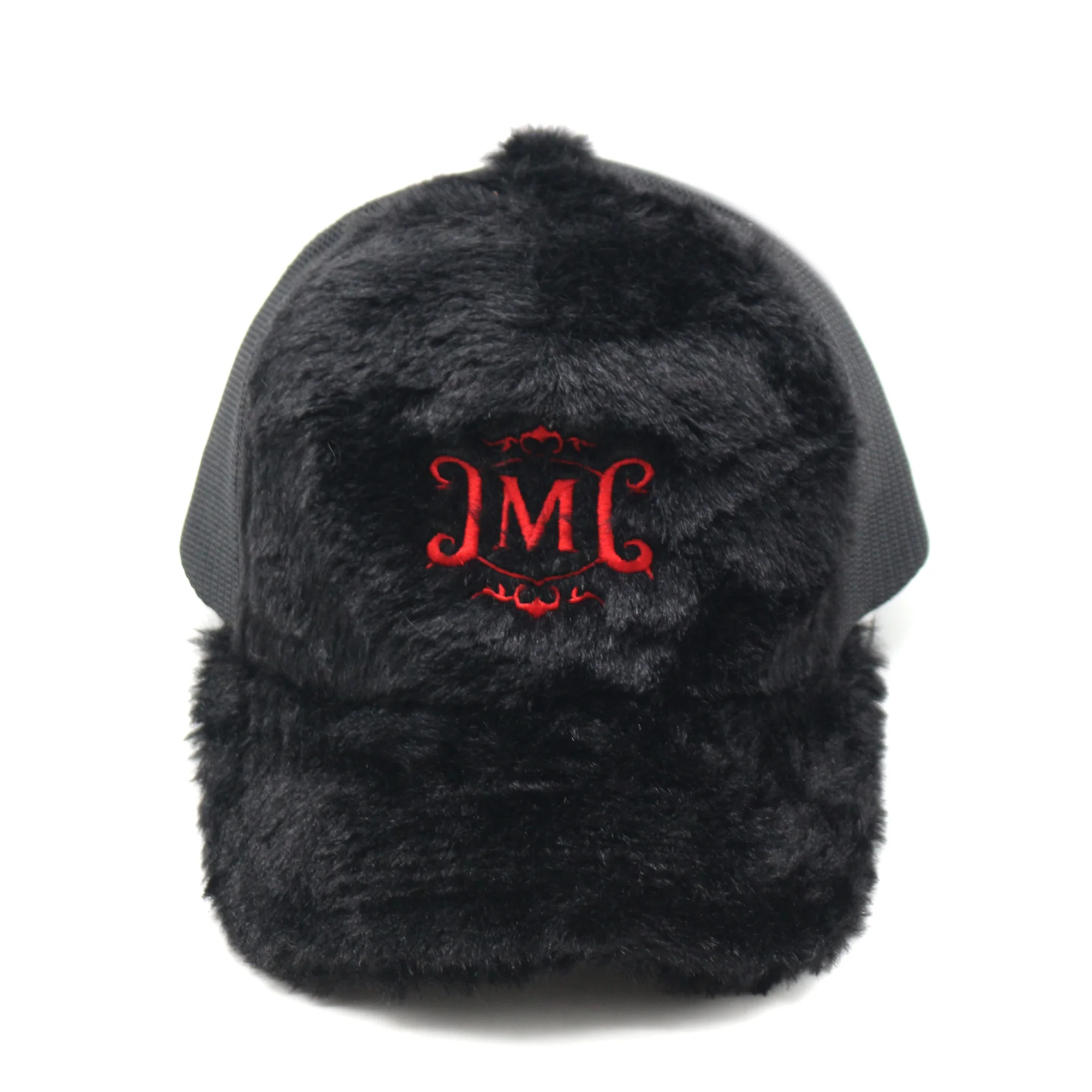 wholesale Furry Rabbit Hair mesh cap trucker hats with custom logo