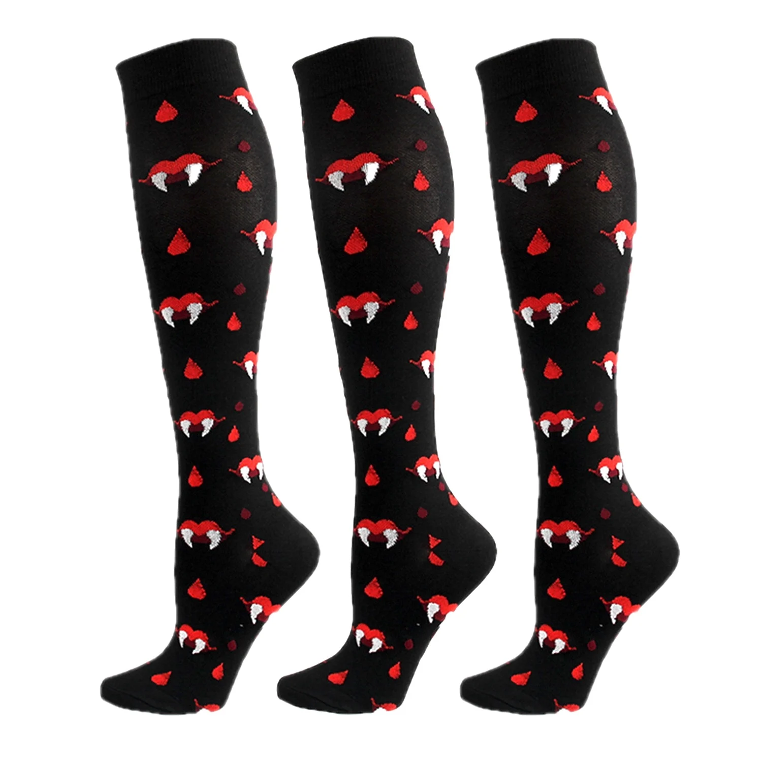 Unisex Customized Logo Nurse Knee High Sport Custom Compression Socks Breathable Nylon Custom Socks For Mens Soccer and Football