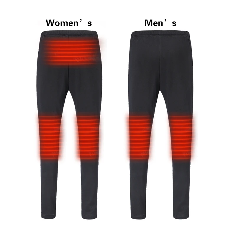 
OEM 2021 mens ladies heating pants USB battery rechargeable winter warm intelligent heated pants 