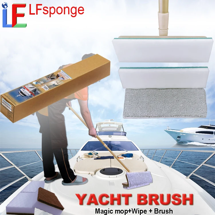 Multifunctional Yacht Brush  3 in 1 Cleaning Best Boat Supplies Double-sided design Washing Deck Brush with Long Handle