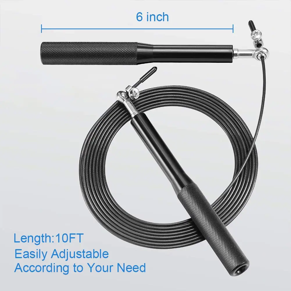 Speed Jump Rope Skipping Rope Crossfit Men Women Kids Gym Workout Equipment Steel Wire Bearing Adjustable Fitness MMA Training