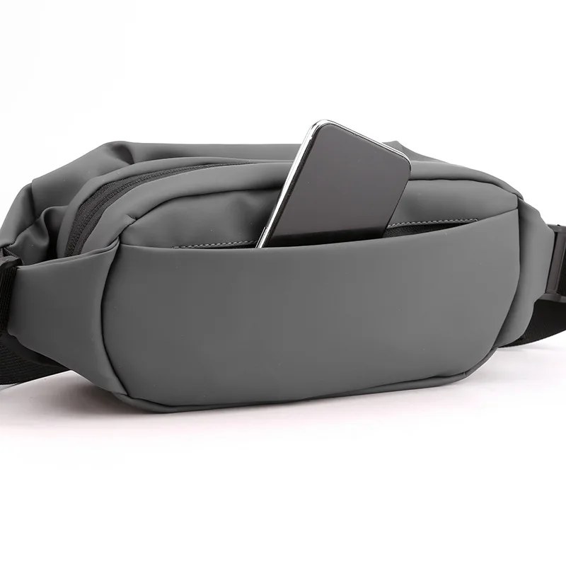 Custom logo fashion lady waist bag genuine and waist bag logo  men waist bag