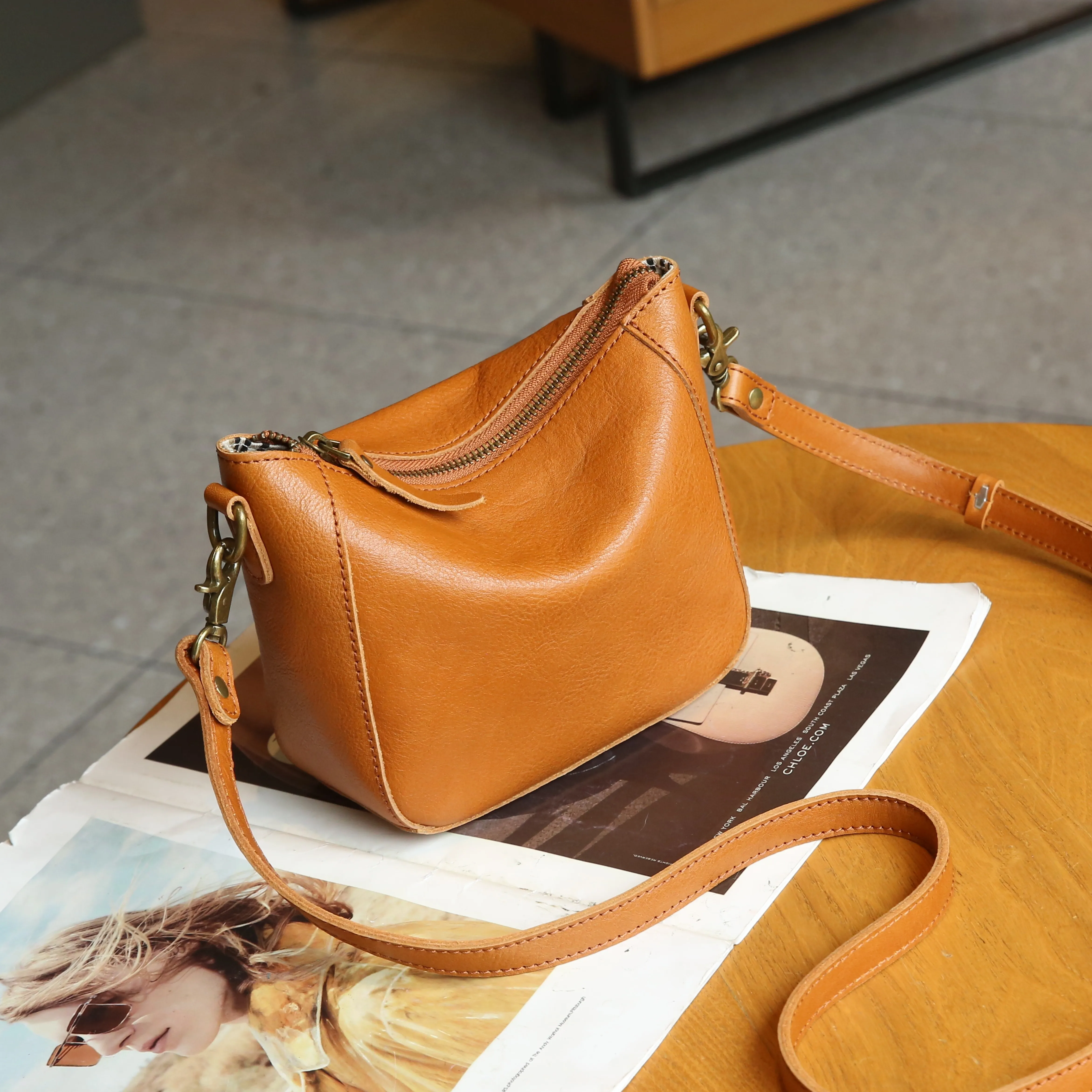 Cowhide Leather Women Shoulder Bags Large Capacity Clutch Handbags Italian Genuine Leather Bag