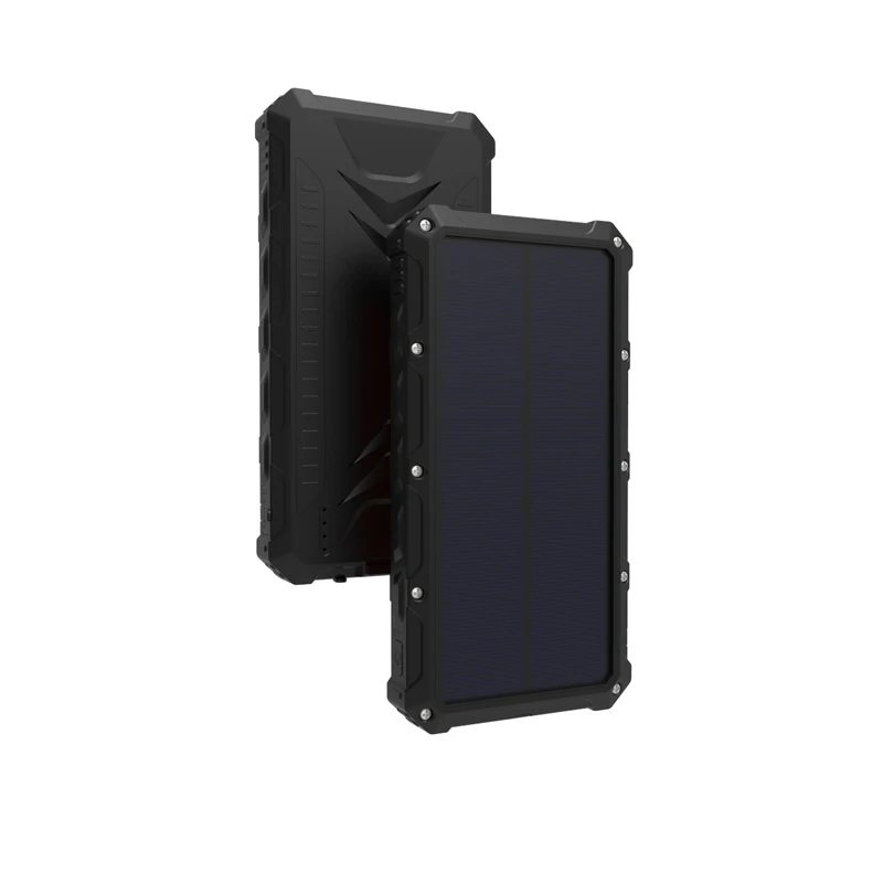 Best Waterproof 36000mAh Solar Charger with Compass Outdoor Solar Power Bank 36000mAh with Two Strong Flashlight Hot on Amazon