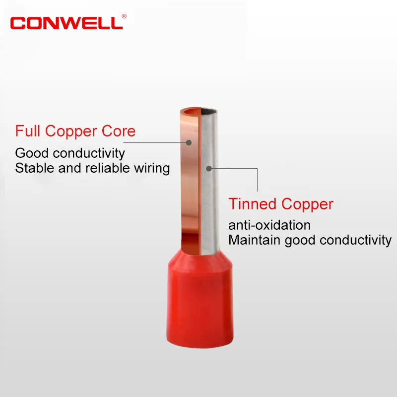 E6012 Wire Connectors Electrical Insulated Ferrules Terminals End Cord Terminals
