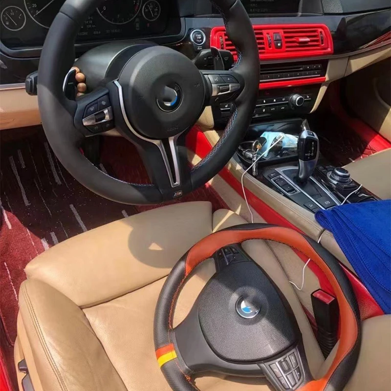 Для BMW F10 F20 F30 M спортивный кожаный руль интерьер