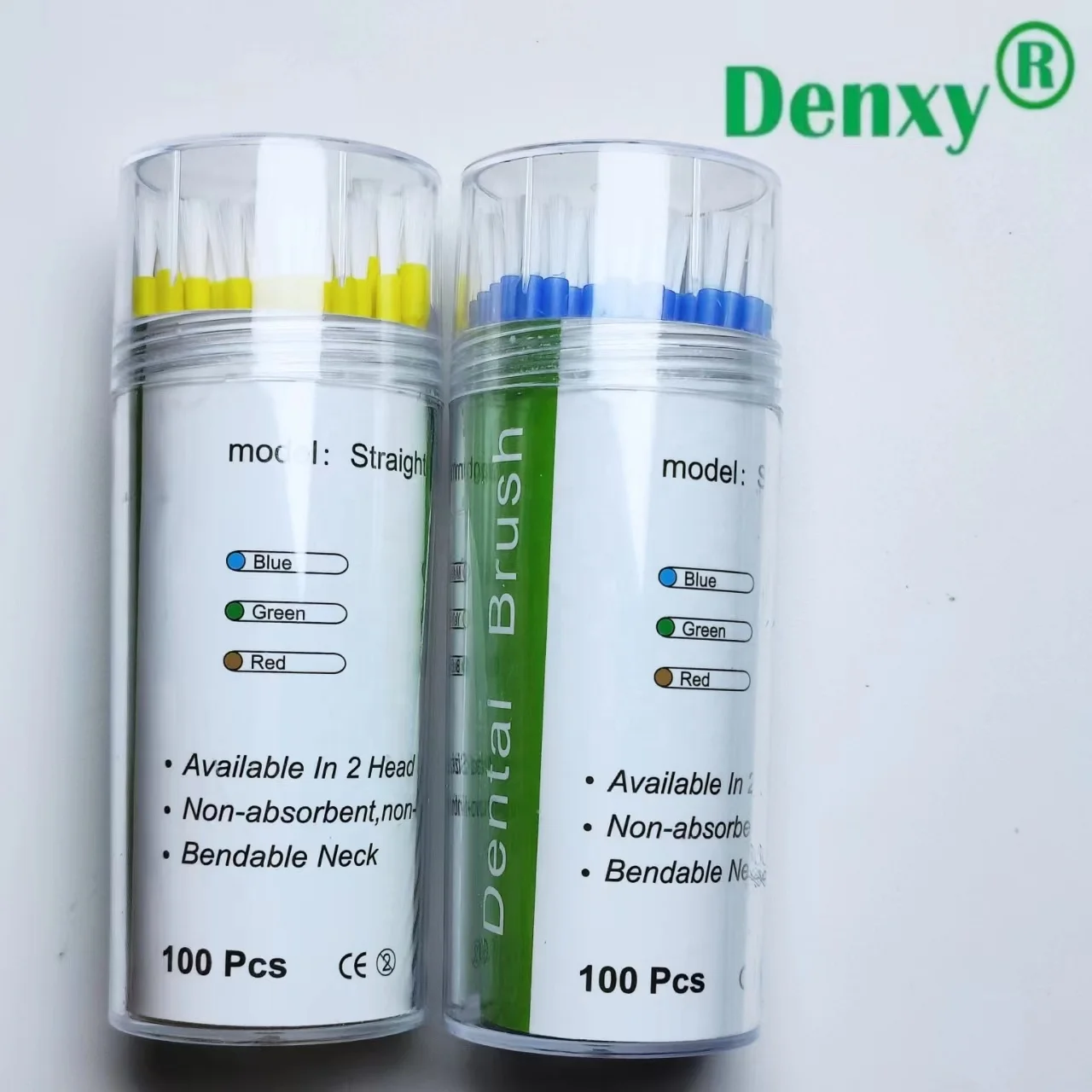Одноразовая микрощетка Denxy Сгибаемая щетка-аппликатор с дозатором микроаппликаторы щетка щетки для нанесения зубов