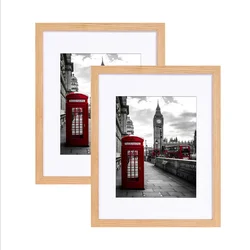 OEM Modern Photo Frame Gallery  8x10 11x14 16x20 20x24 24x32 inches Picture Frame Wood for Wall and Table