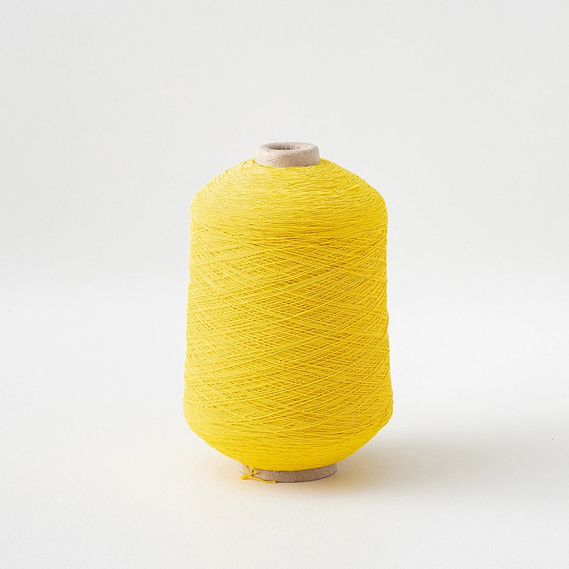High Stretch Rubber Covering Yarn For Knitted Uniformity Factory Polyester