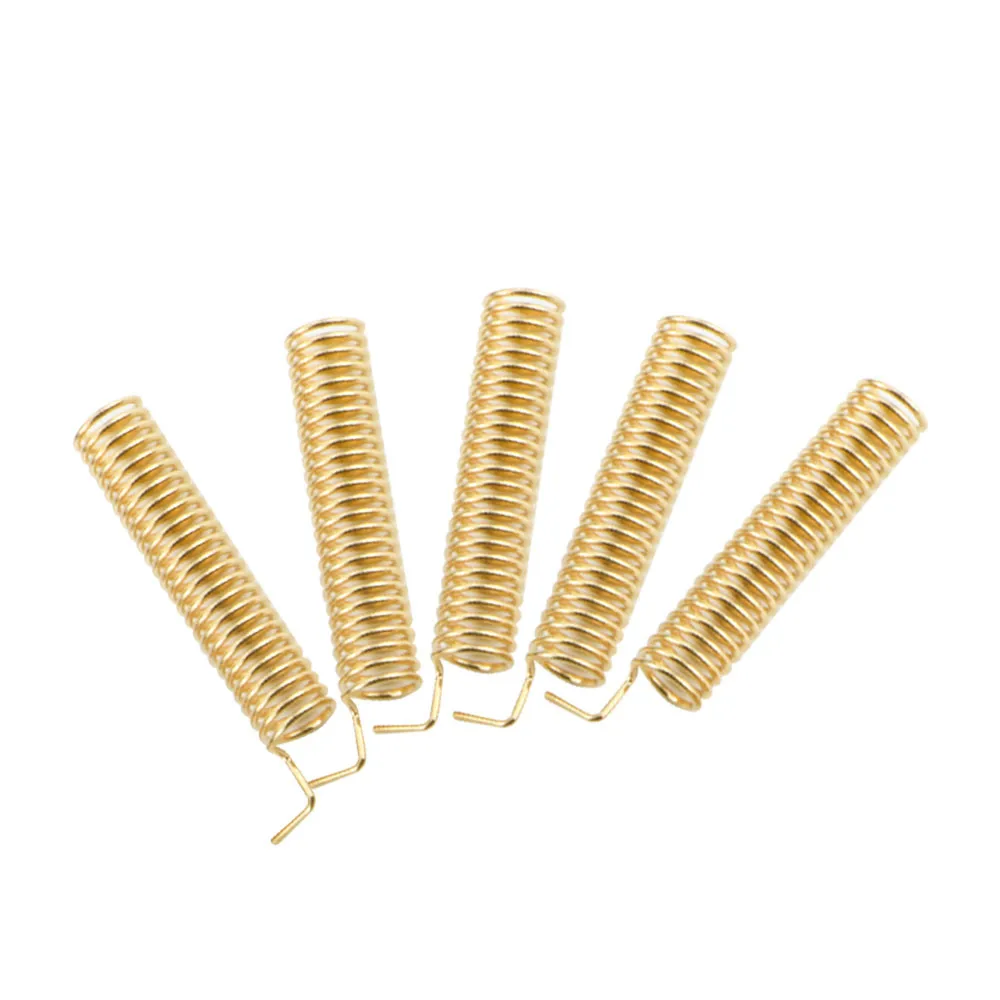 G-NiceRF SW433-TH22 custom Gold Plated Spring Antenna 2.15dBi height 22mm 433MHz helical Antenna