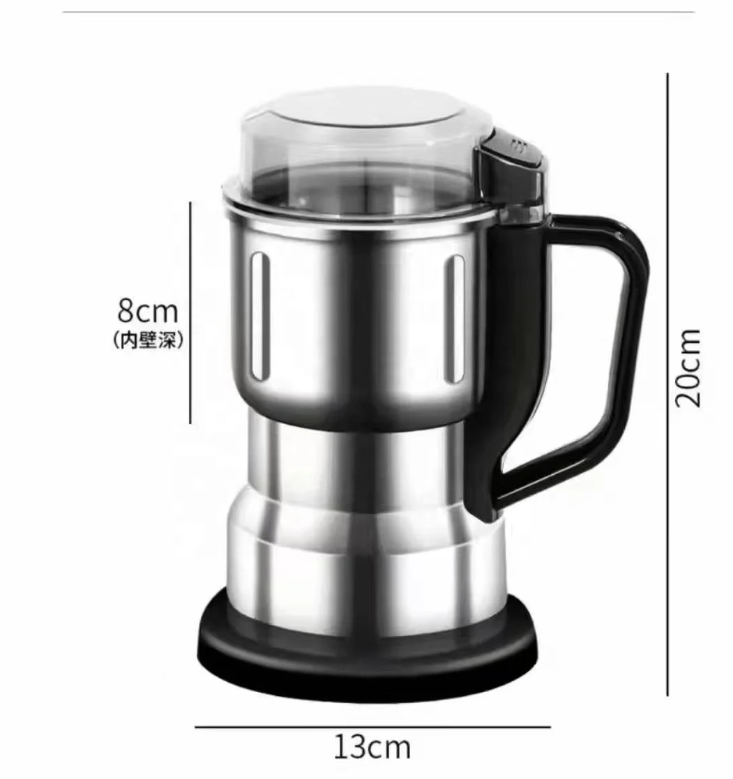 Electric Grinder 300w High Speed Blending Powerful Pepper Chili Spice Crusher Dry Goods Powder Make Machine 500ml