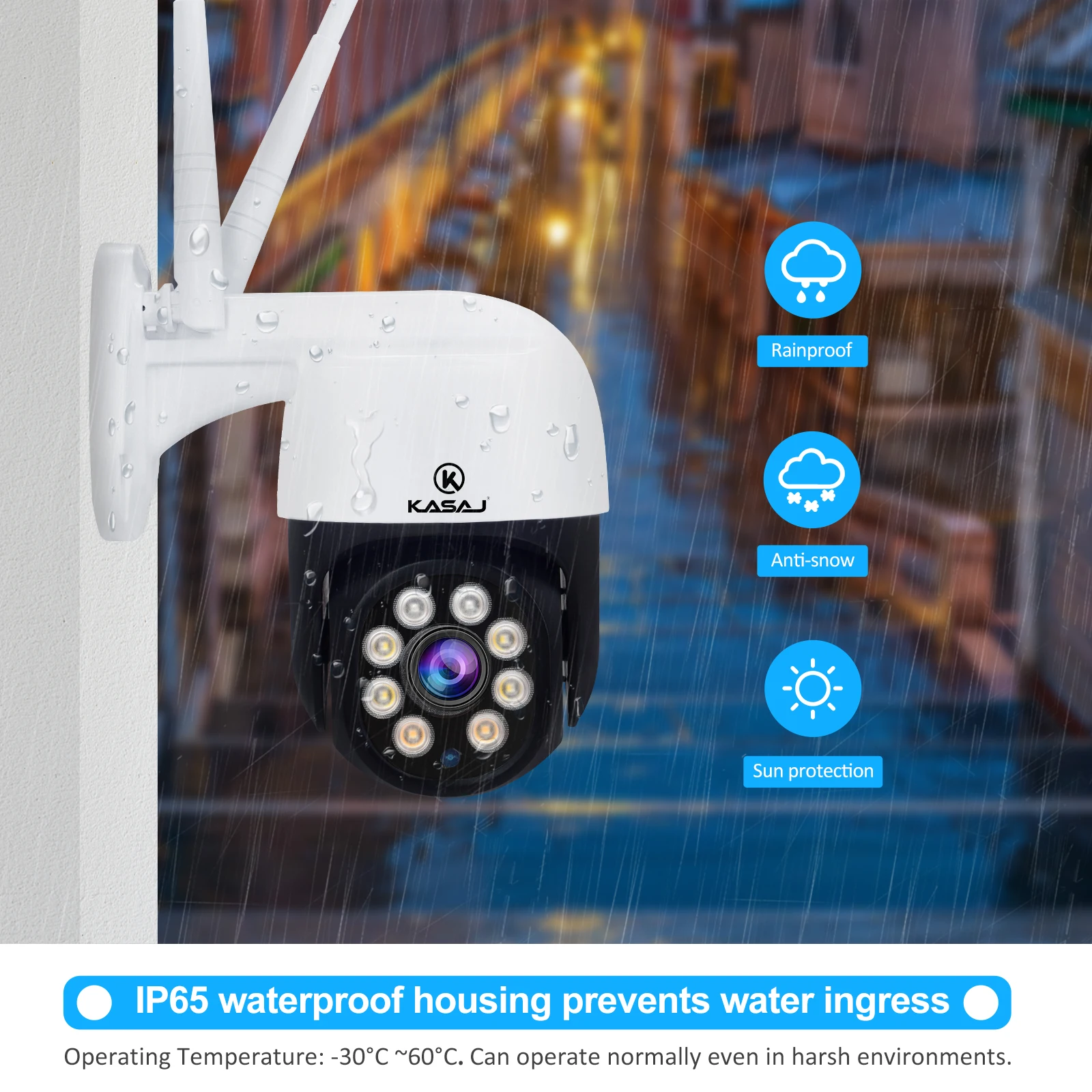 JideTech H.265 Full HD сетевая камера Cctv Wifi Ptz наружная IP 3Mp Ip охранное наблюдение