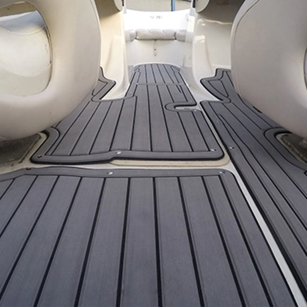 WAVEFUN Customized PE/EVA Foam Faux Teak Decking Non-Skid Marine Flooring Pad Sheets For Boat