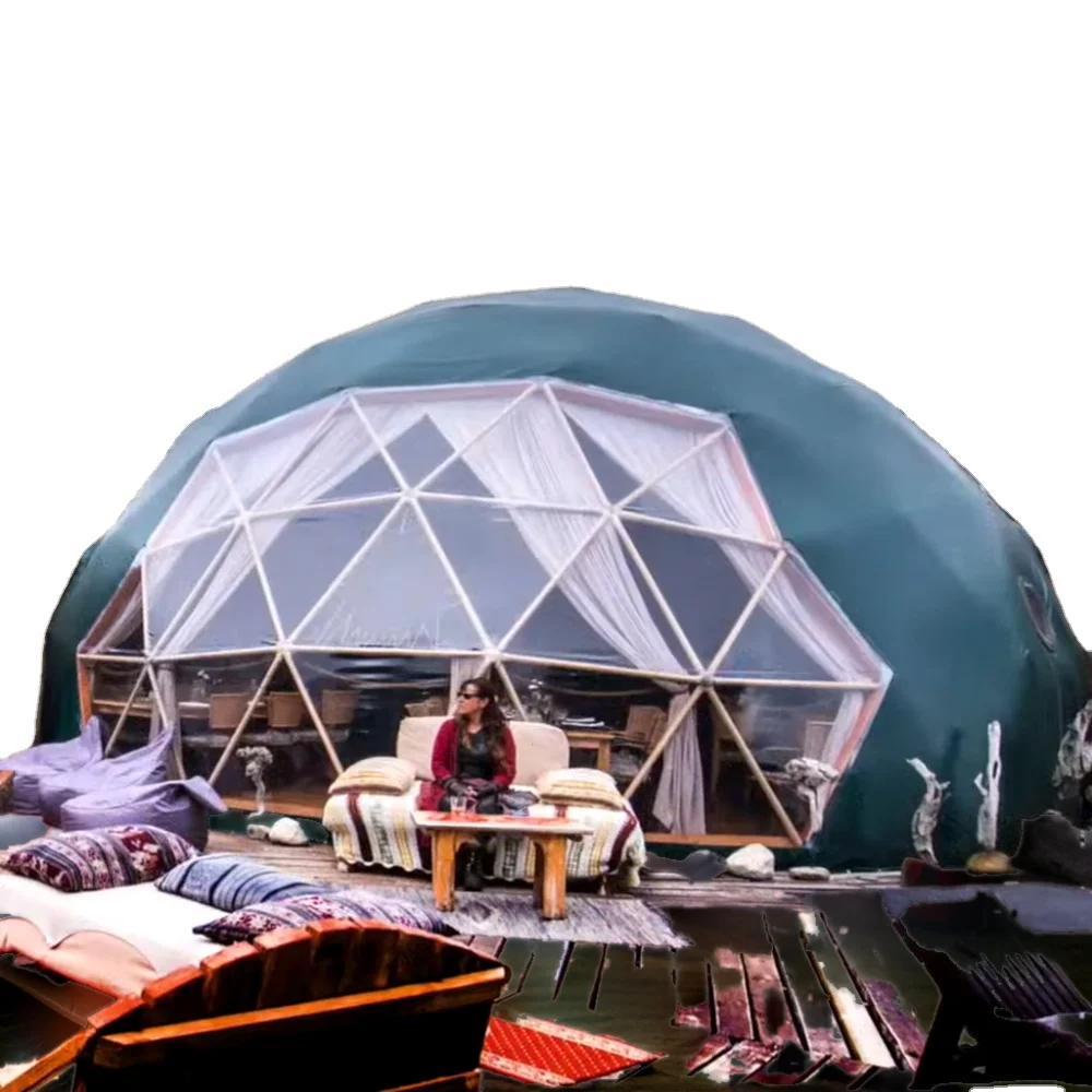 Customized Outdoor Glamping Windproof Camping  Dome Tent Factory Wholesale for Desert Igloo Dome Tent Trade Show Tents