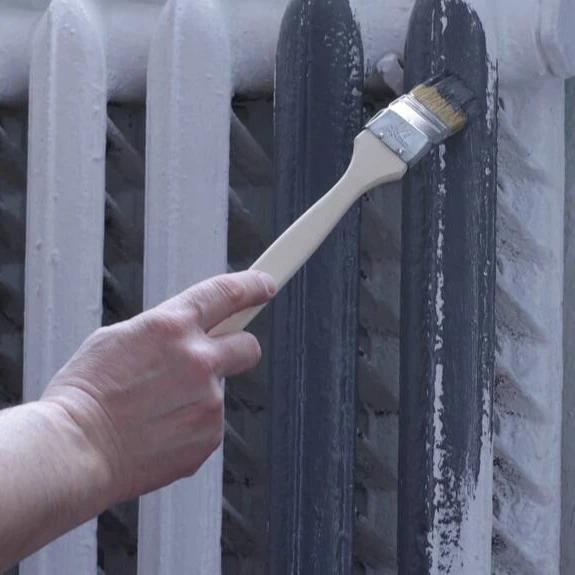 High Quality Bent Radiator Brush Angle Elbow Brush with Long Wood Handle