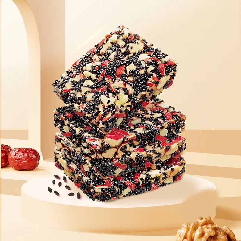Jujube nut pie walnut red jujube nut cake black sesame specialty snack snack snack food