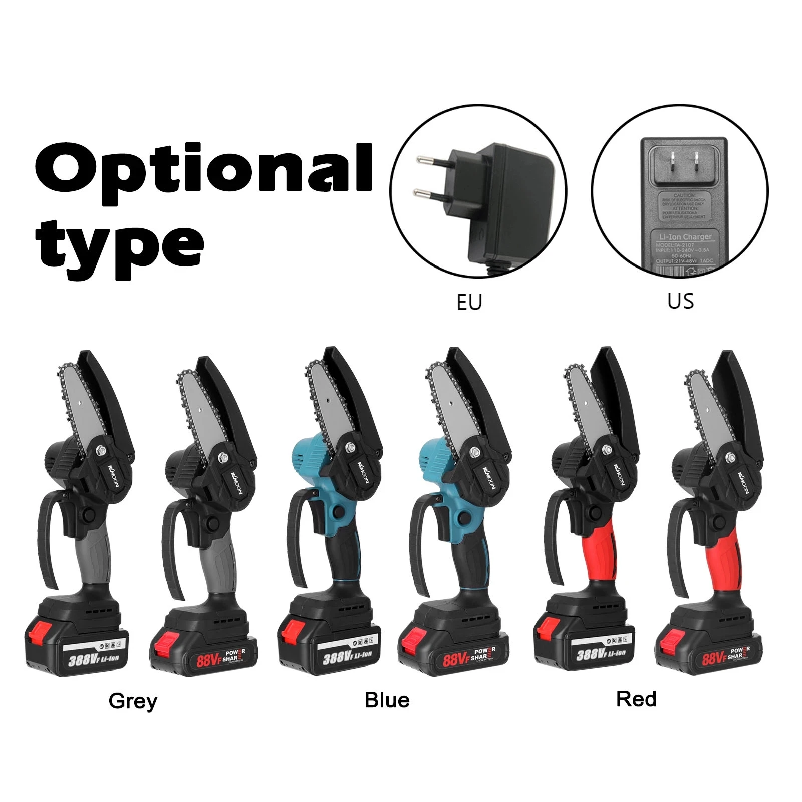 Mini Chainsaw Cordless Electric Chain Saw Pruning Shears Battery Powered Chainsaw with  Lithium Battery Tree Trimmer Motor Saw