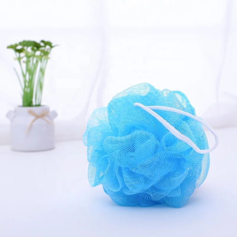 Factory Wholesale Eco-friendly Colorful Shower Loofah Puff Mesh Bath Sponge