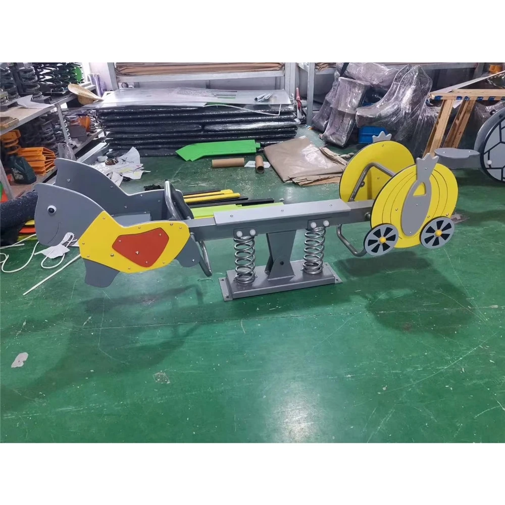 
Hot Selling Inclusive Play Centers Metal Toddler Toy Animal Rocker For Small Yards 