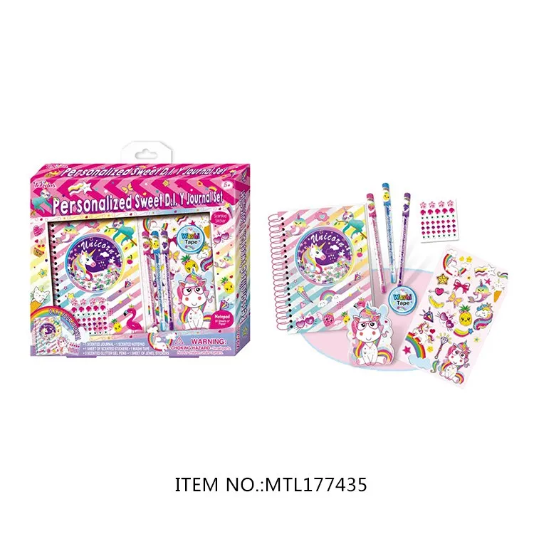 Custom Kids Gifts Toys Children Unicorn Stationery Set Stationary Gift Set Party Prizes for Girls