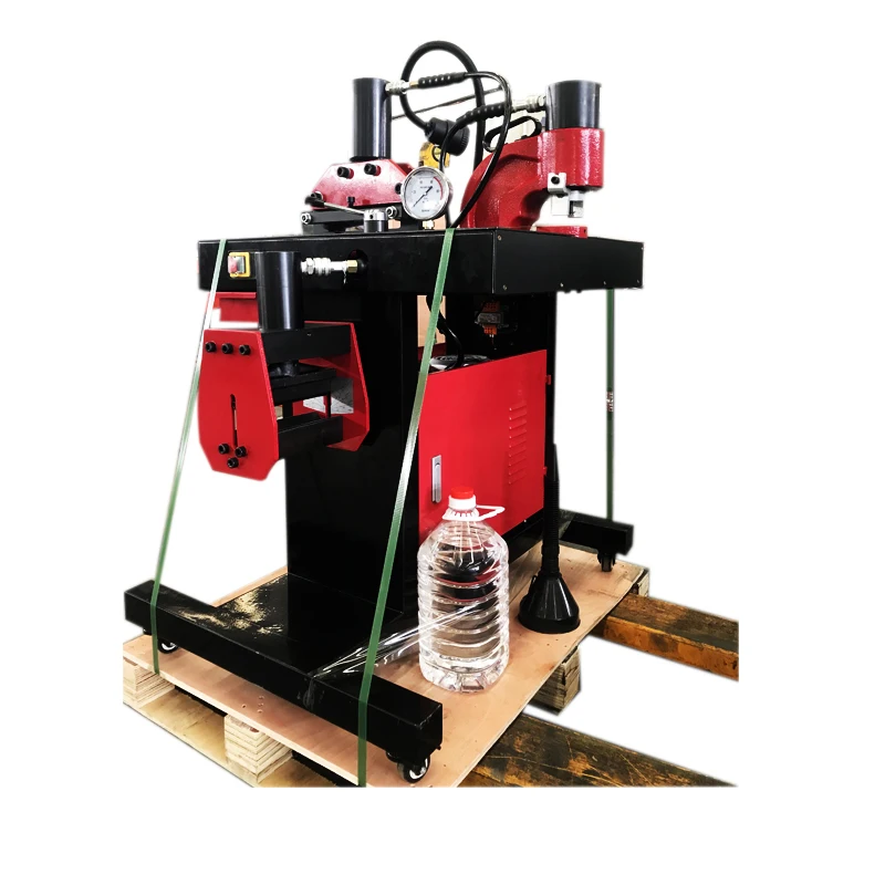 
New small multifunctional copper row pedal copperbending cutting and punching machine 3-in-1 bus processor 