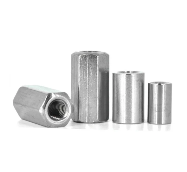 
DIN6334 stainless steel hexagon long nut Hexagon coupling nuts 