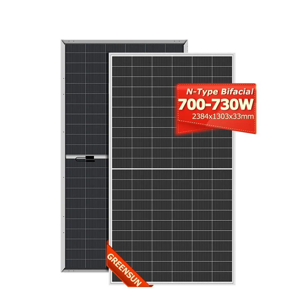CE TUV Certified Topcon HJT Solar Panel Bifacial 700W 710W 720W 730W Best Mono Crystalline Solar Panel Prices In The World