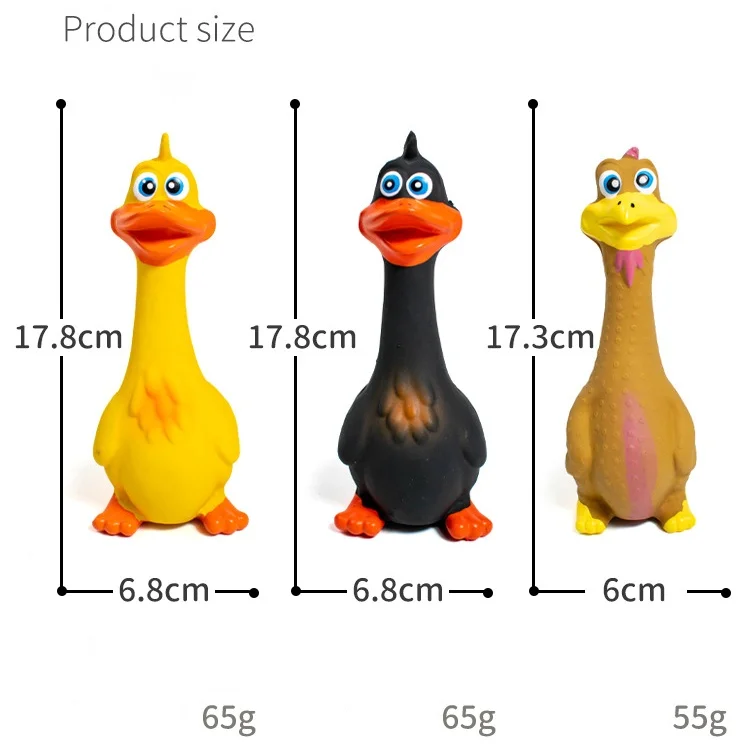 Wholesale Custom New Design Latex Screaming Chicken Toys Best Pet Squeaky Pet Dog Play Chew Toys