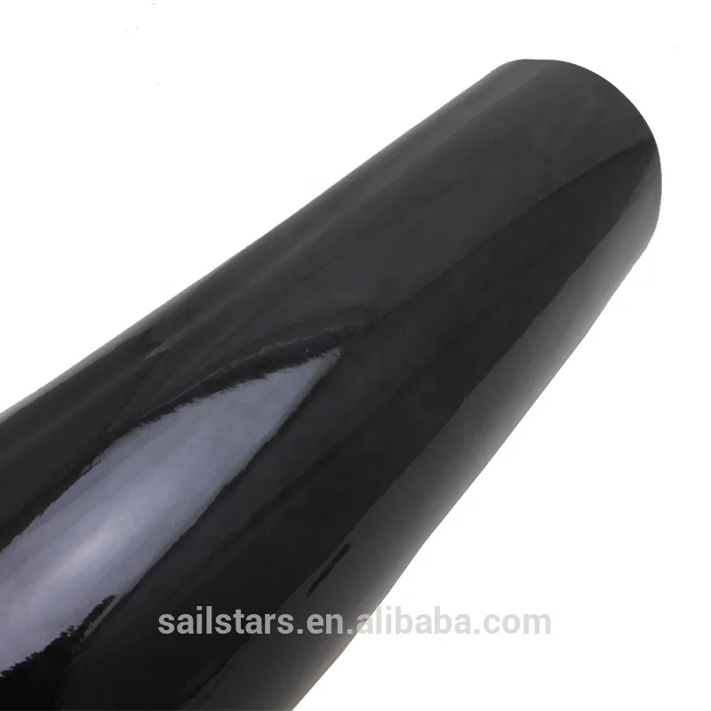 Piano Black High Ultra Gloss Roof Wrap Vinyl 3 layers 1.52*20m