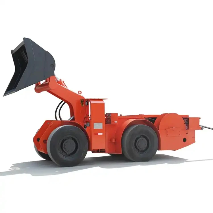 2ton Underground mining loader Heavy construction equipment wheel underground mine loader for sale with protection chian