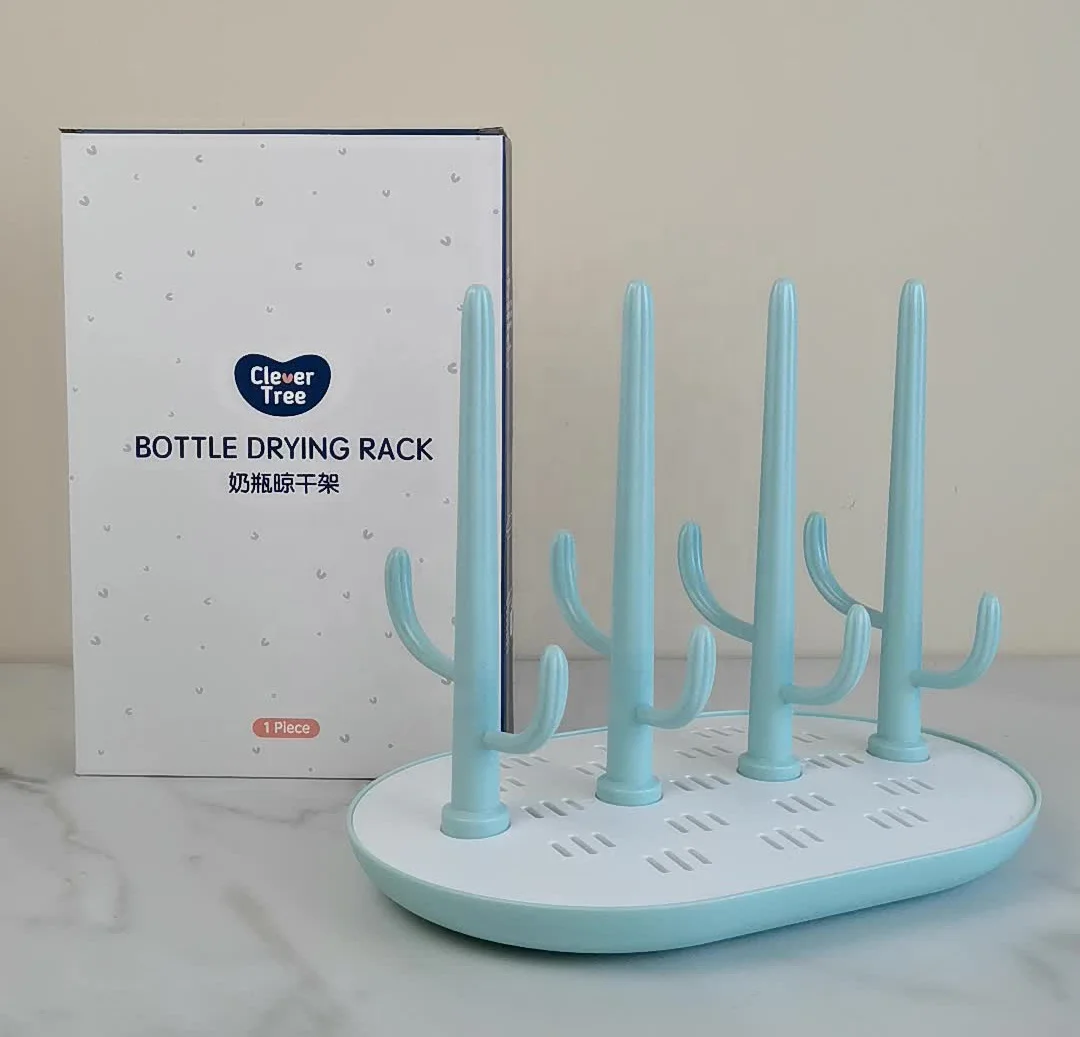 Factory Manufacturer OEM Baby bottle drying rack plastic Draining rack Detachable bottle rack