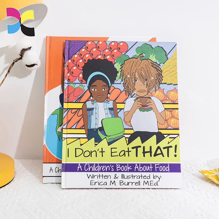 Customized printing hard cover libros kids manga comic education books children English story book