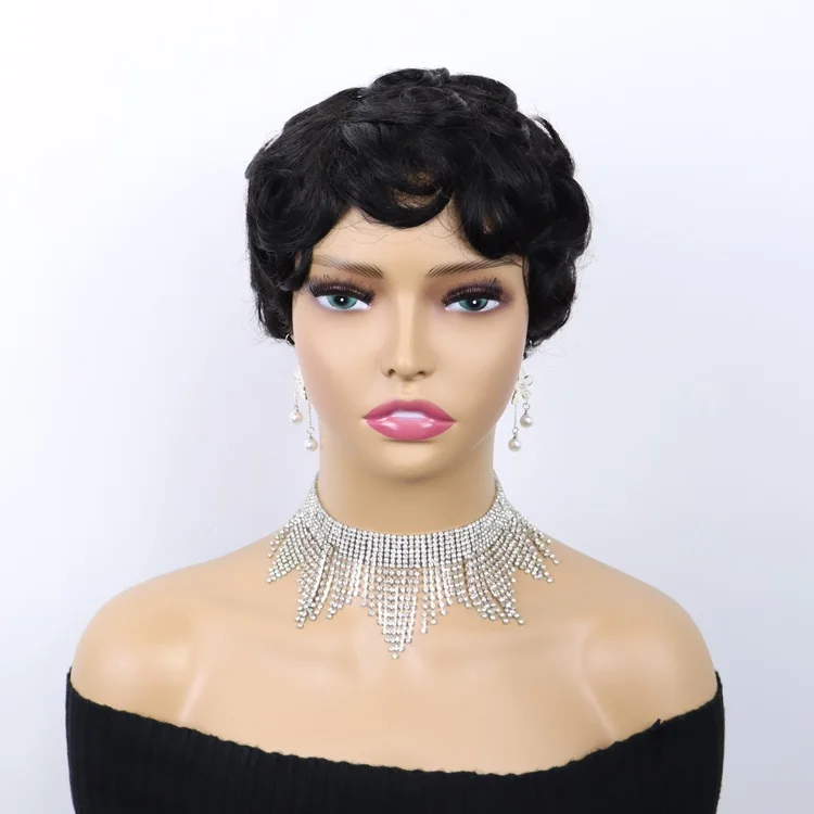 Оптовая продажа Короткие парики индийские человеческие волосы разные цвета короткие для женщин