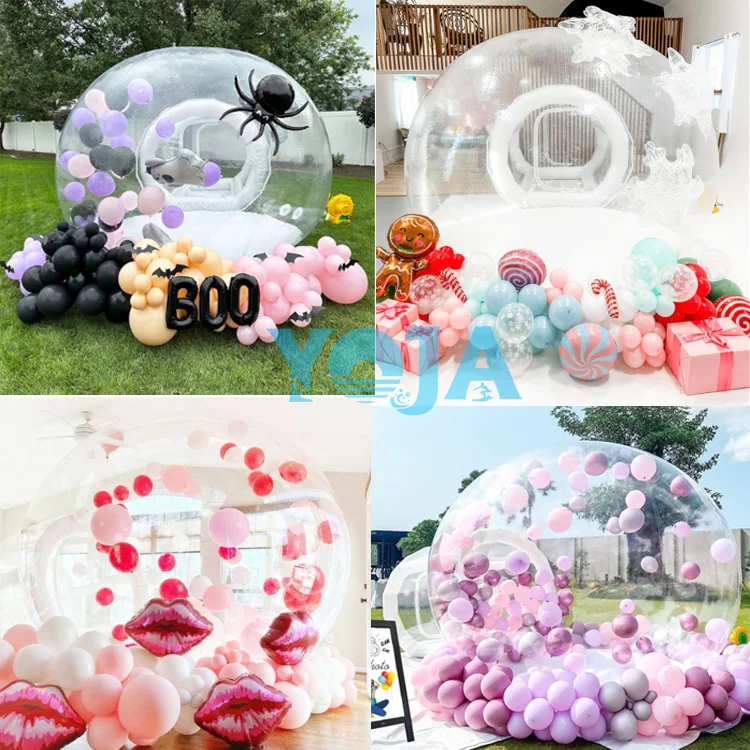 High quality bubble Tent PVC Inflatable balloon clear dome outdoor camping tents party clean bubble house for kids Factory price