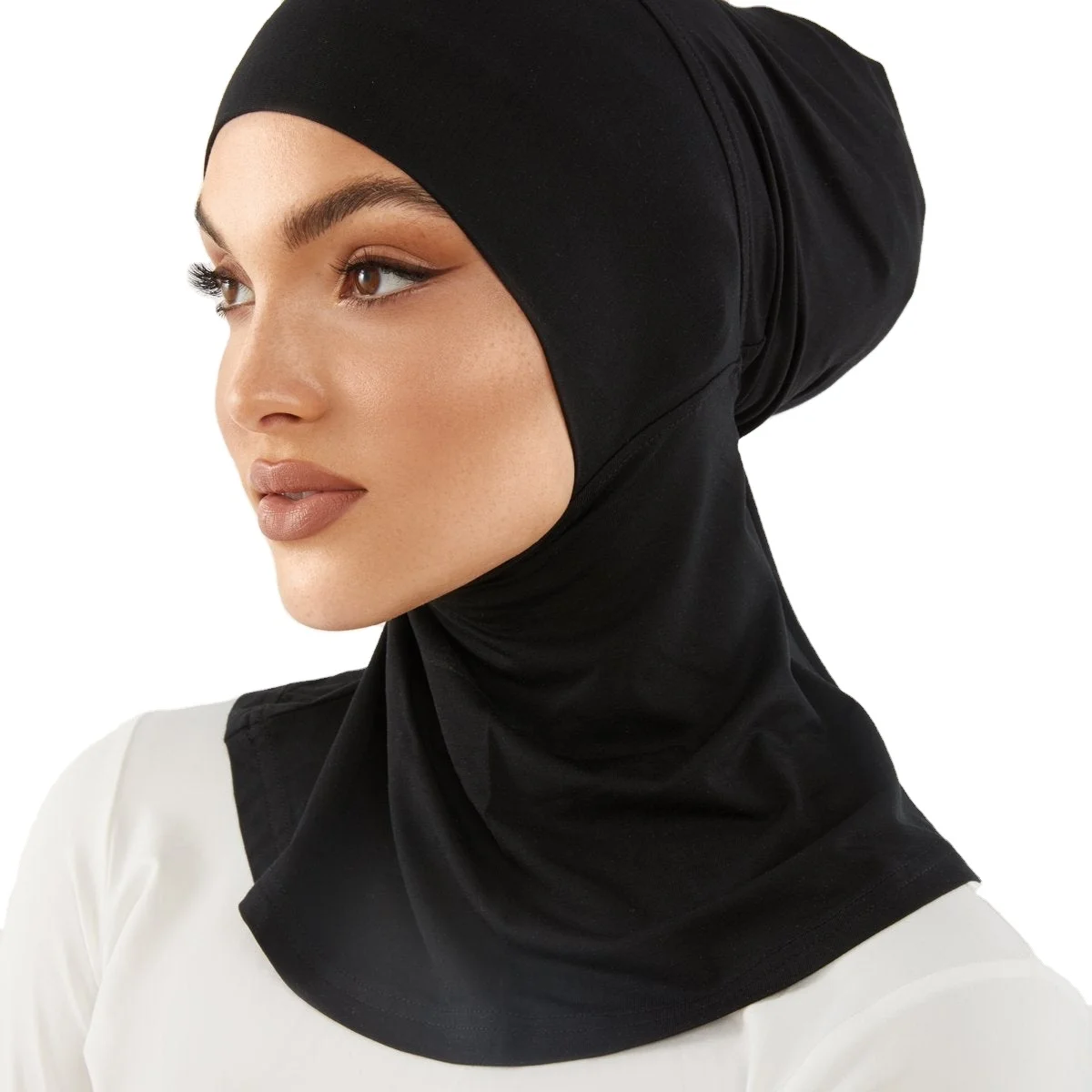 Hot Sale Popular Lila Neck Cover Malaysia Underhijab Premium Tie Back Underscarf Soft Stretchy Plain Color Jersey