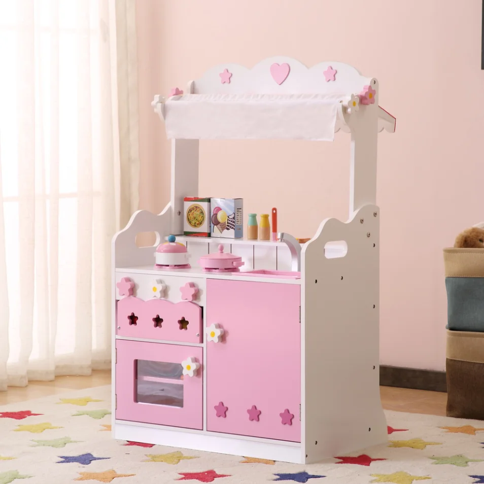 Best little chef wooden pretend play toy kitchen play set TYKKT004