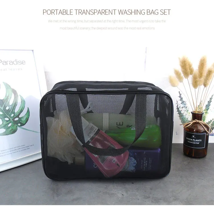 Manufacture Cheap Custom Logo Travel Zippered Toiletry Carry Portable Clear PVC Makeup Cosmetic Bags Or Pouches